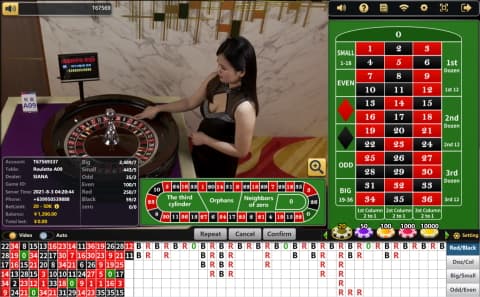 Big Gaming roulette table
